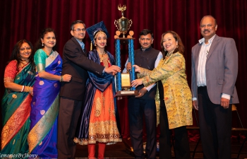 Consul General Amb. Dr. T.V. Nagendra Prasad appreciated Ms. Ranjani Avijit, Founder and Artistic Director, Aerodance for the promotion of Indian classical, folk and bollywood dances among children #bayarea. It was an energetic & vibrant dance performance at #aerodance annual graduation ceremony. Consul General also presented degrees to those who graduated. He also presented certificates of appreciation to Aerodance School and its Director Ms. Ranjani Avijit on behalf of Consulate General of India.